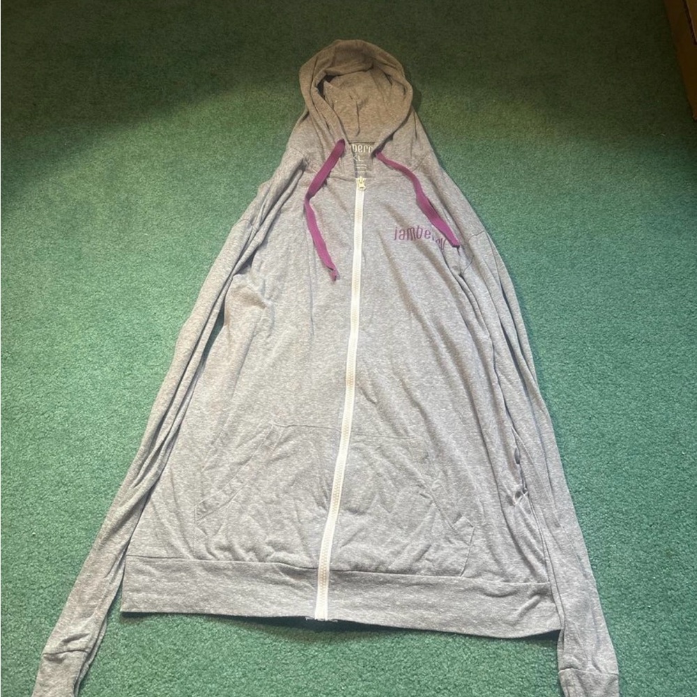 Jamberry Gray Hoodie with Purple Accents (SIZE XL)
